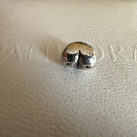 Pandora Retired Puffy Heart Charm - Picture 3 of 3